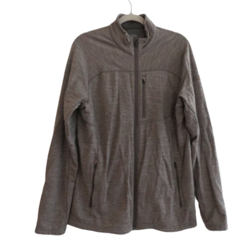 ICEBREAKER | RealFLEECE® Sierra Merino Wool Zip Up Jacket Sweater Oatmeal Sz M - Picture 1 of 16